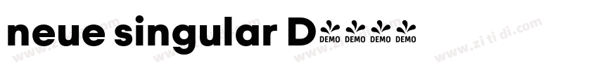 neue singular D字体转换
